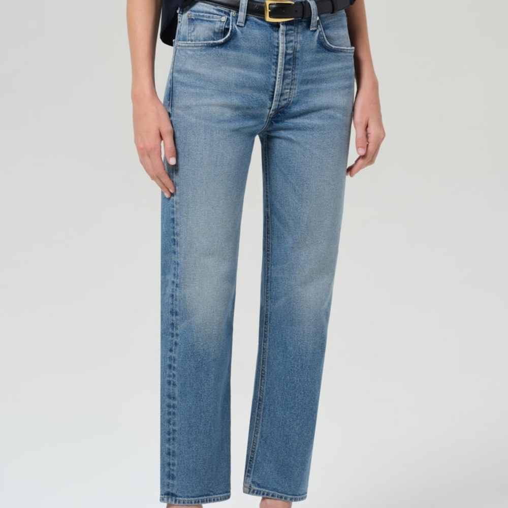Citizens of Humanity Delfina High Rise Straight Jean Size 30 Elsinore Wash EUC